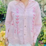 Pink Haya Linen Shirt